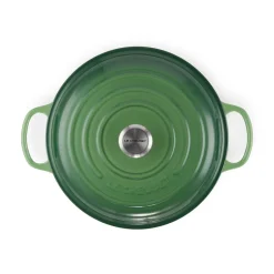 Le Creuset Signature Cast Iron 30cm Shallow Casserole - Bamboo Green