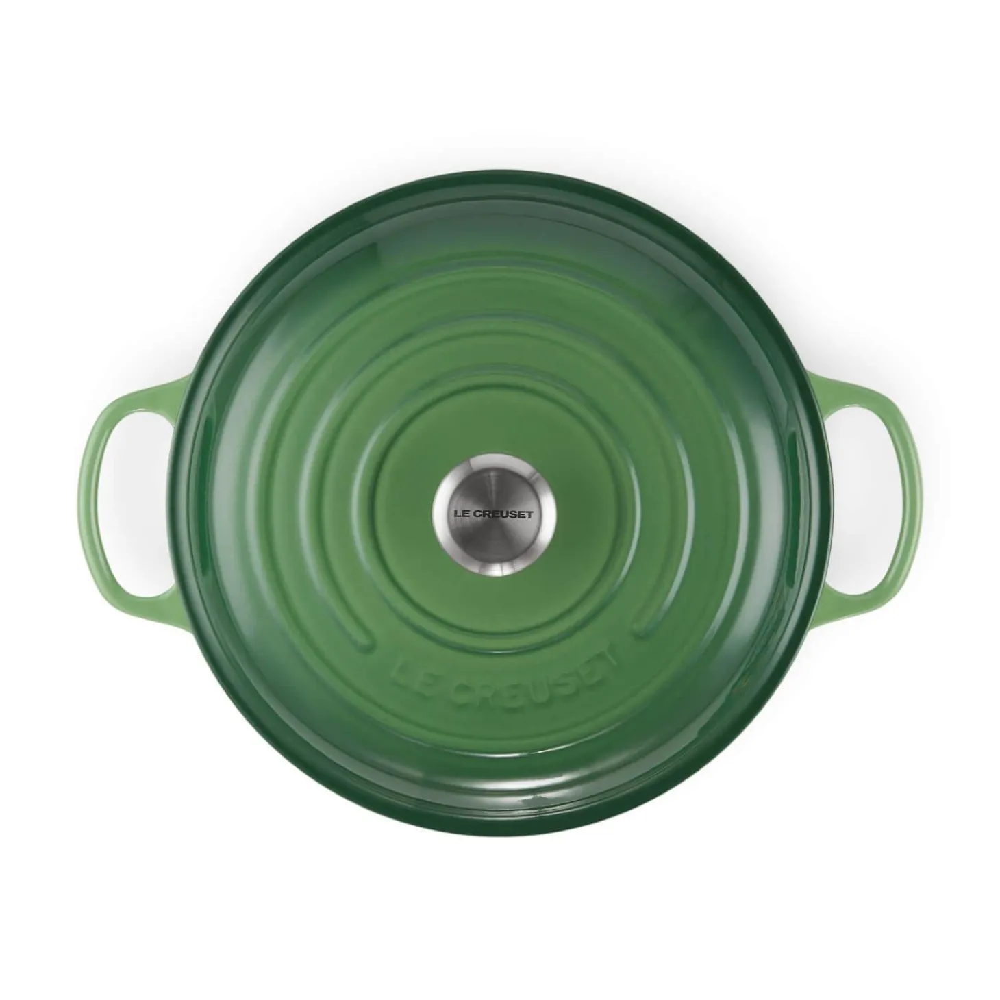 Le Creuset Signature Cast Iron 30cm Shallow Casserole - Bamboo Green