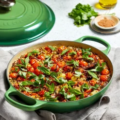 Le Creuset Signature Cast Iron 30cm Shallow Casserole - Bamboo Green