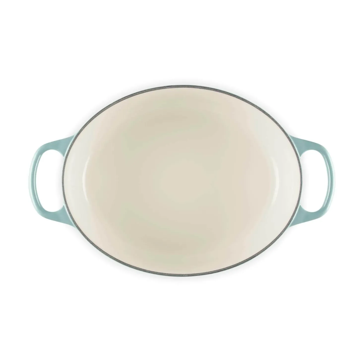 Le Creuset Signature 29cm Cast Iron Oval Casserole - Sea Salt