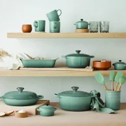 Le Creuset Signature 26cm Cast Iron Round Casserole - Sea Salt