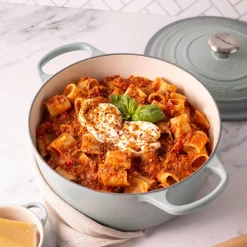 Le Creuset Signature 26cm Cast Iron Round Casserole - Sea Salt