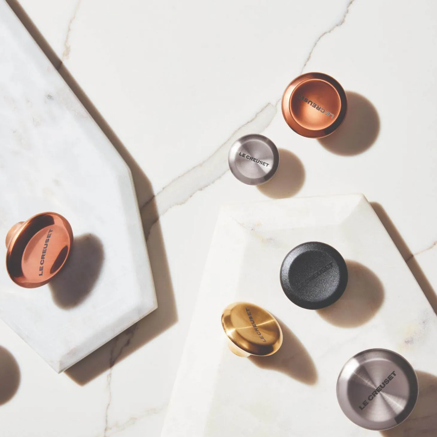 Le Creuset Signature Heart 5cm Knob - Light Gold