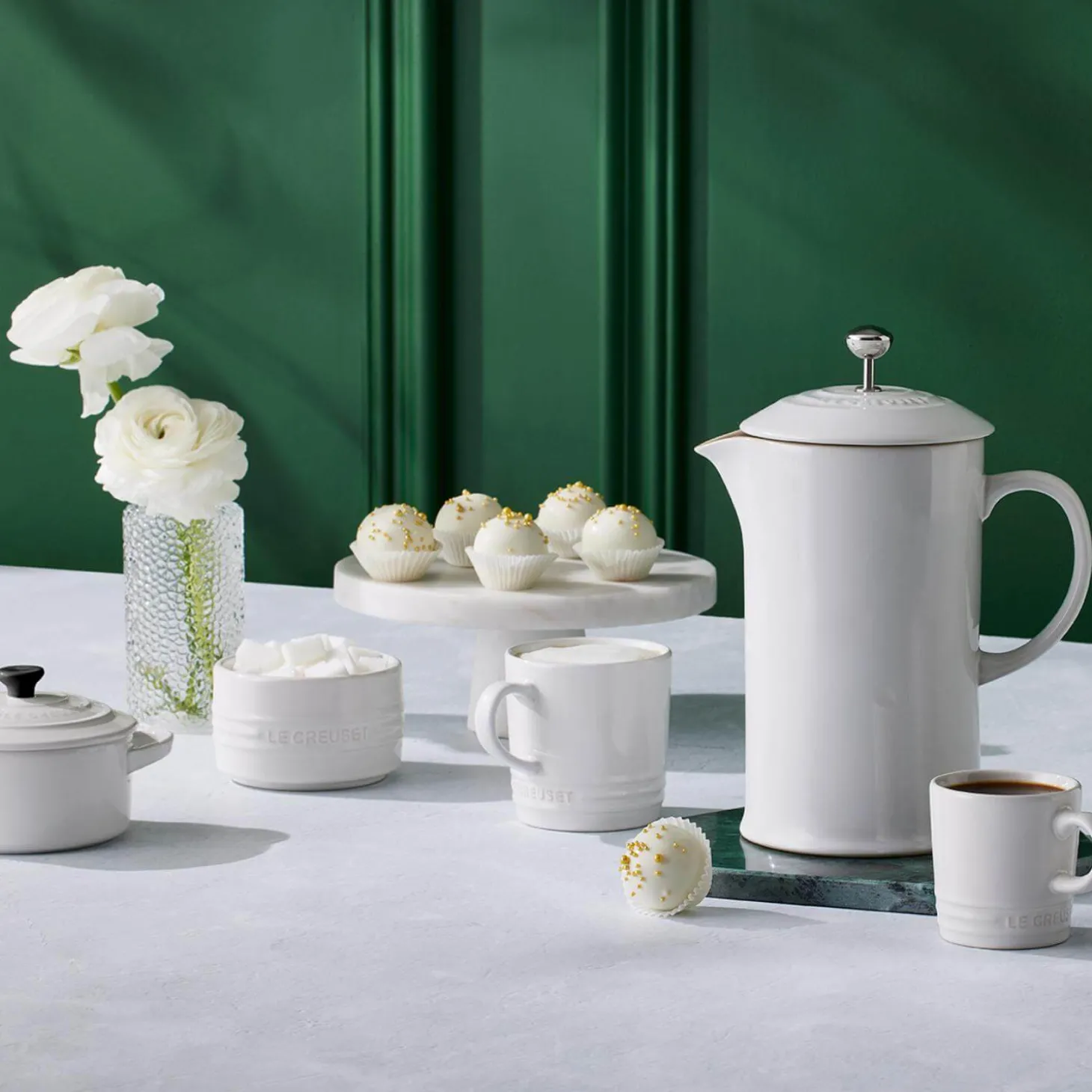 Le Creuset Stoneware Cappuccino Mug - White