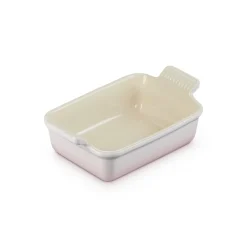 Le Creuset Stoneware Heritage 19cm Rectangular Deep Dish - Shell Pink