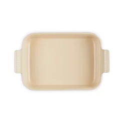 Le Creuset Stoneware Heritage 26cm Rectangular Deep Dish - Shell Pink