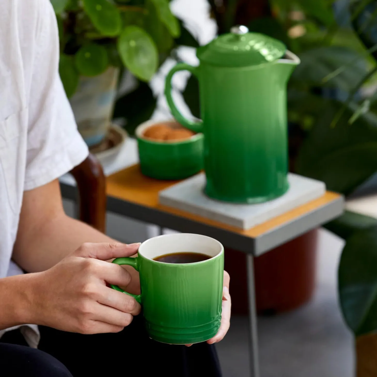 Le Creuset Stoneware 350ml Mug - Bamboo Green