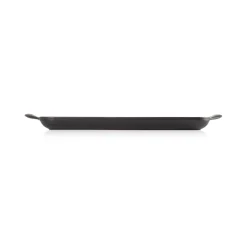 Le Creuset Traditional Cast Iron 32cm Rectangular Grill - Satin Black