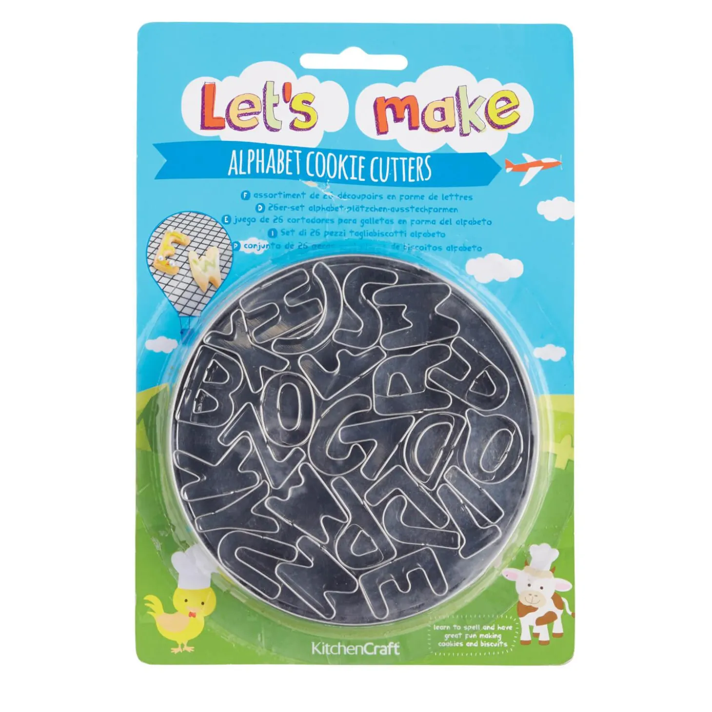 Let's Make 26 Alphabet Cookie Cutters With Storage Tin