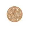 Liga Round Cork Coaster - Dandelion - White