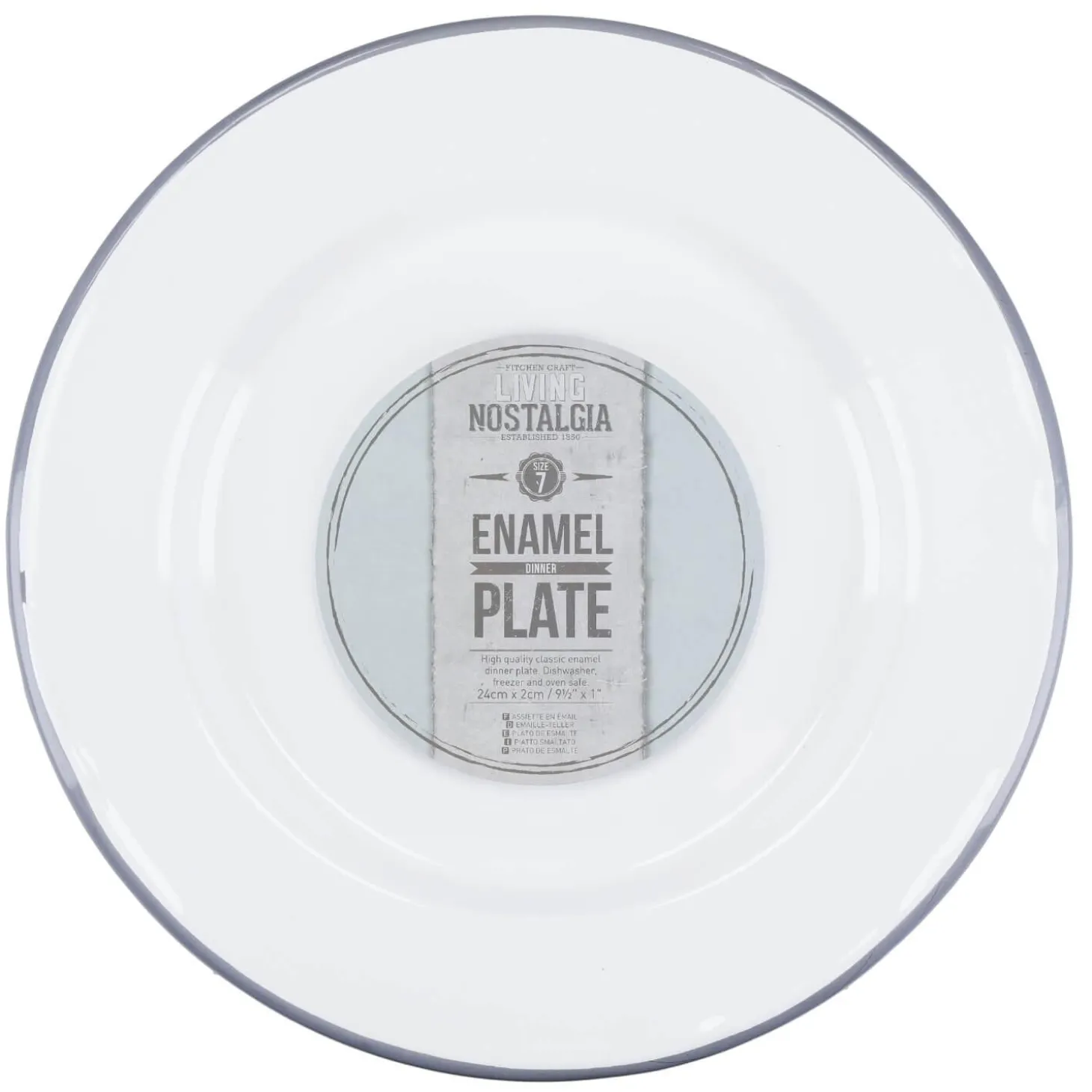 Living Nostalgia Enamel Side Plate - 20cm