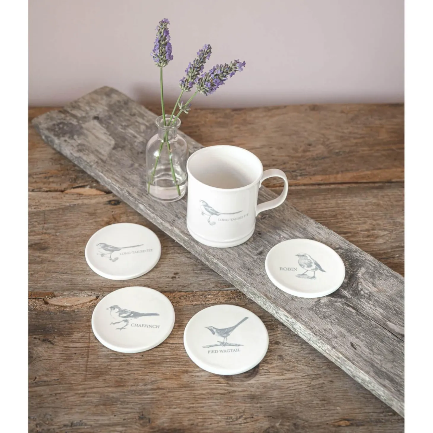 Mary Berry English Garden 300ml Mug - Pied Wagtail