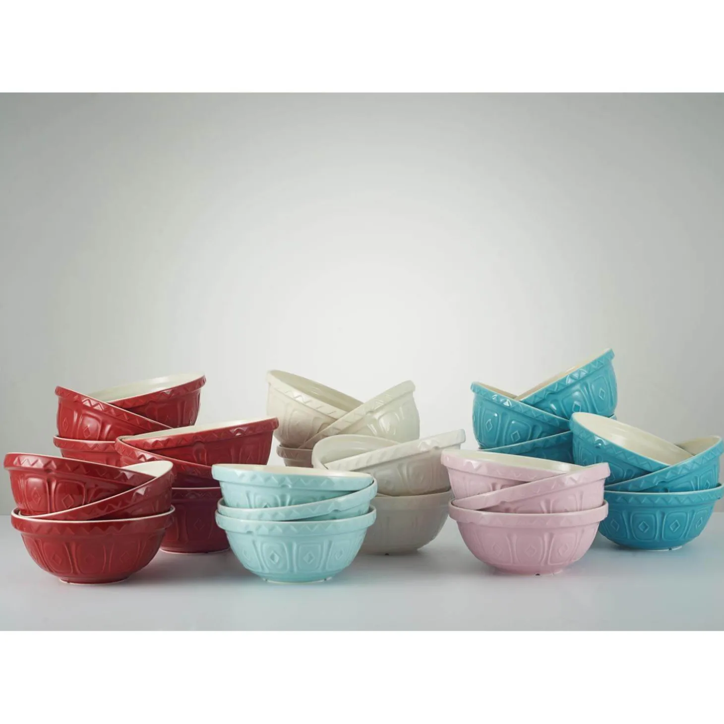 Mason Cash Colour Mix 26cm Stoneware Mixing Bowl - Powder Pink