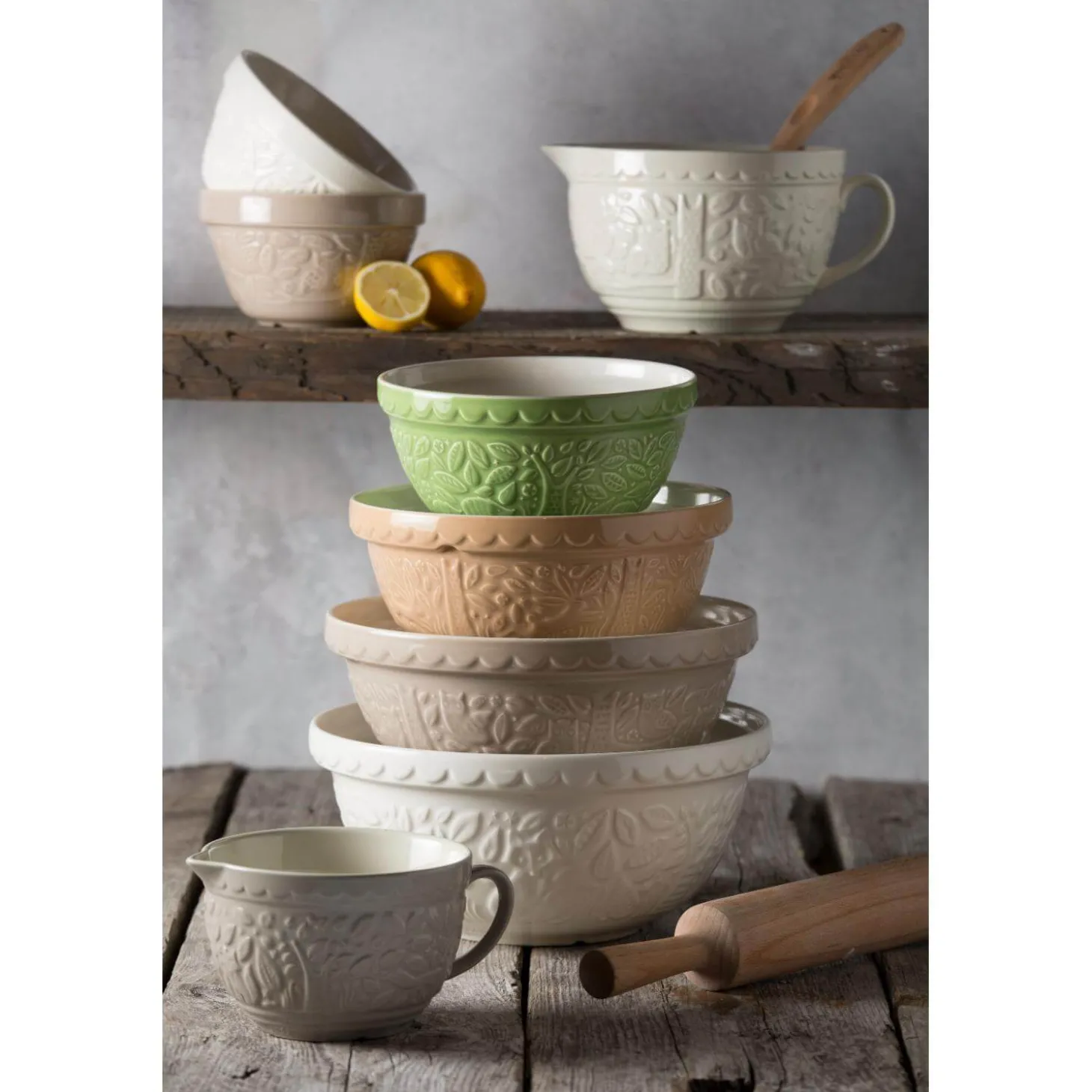 Mason Cash Colour Mix 24cm Stoneware Mixing Bowl - Powder Blue