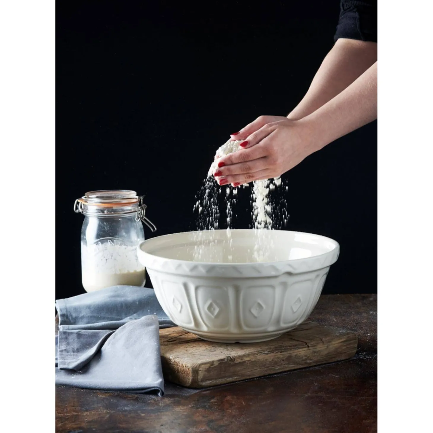 Mason Cash Colour Mix 26cm Stoneware Mixing Bowl - Cream