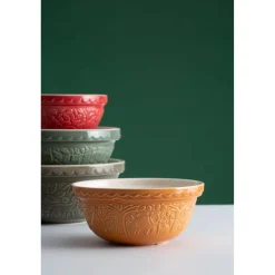 Mason Cash In The Forest 26cm Stoneware Mixing Bowl - Green, Owl