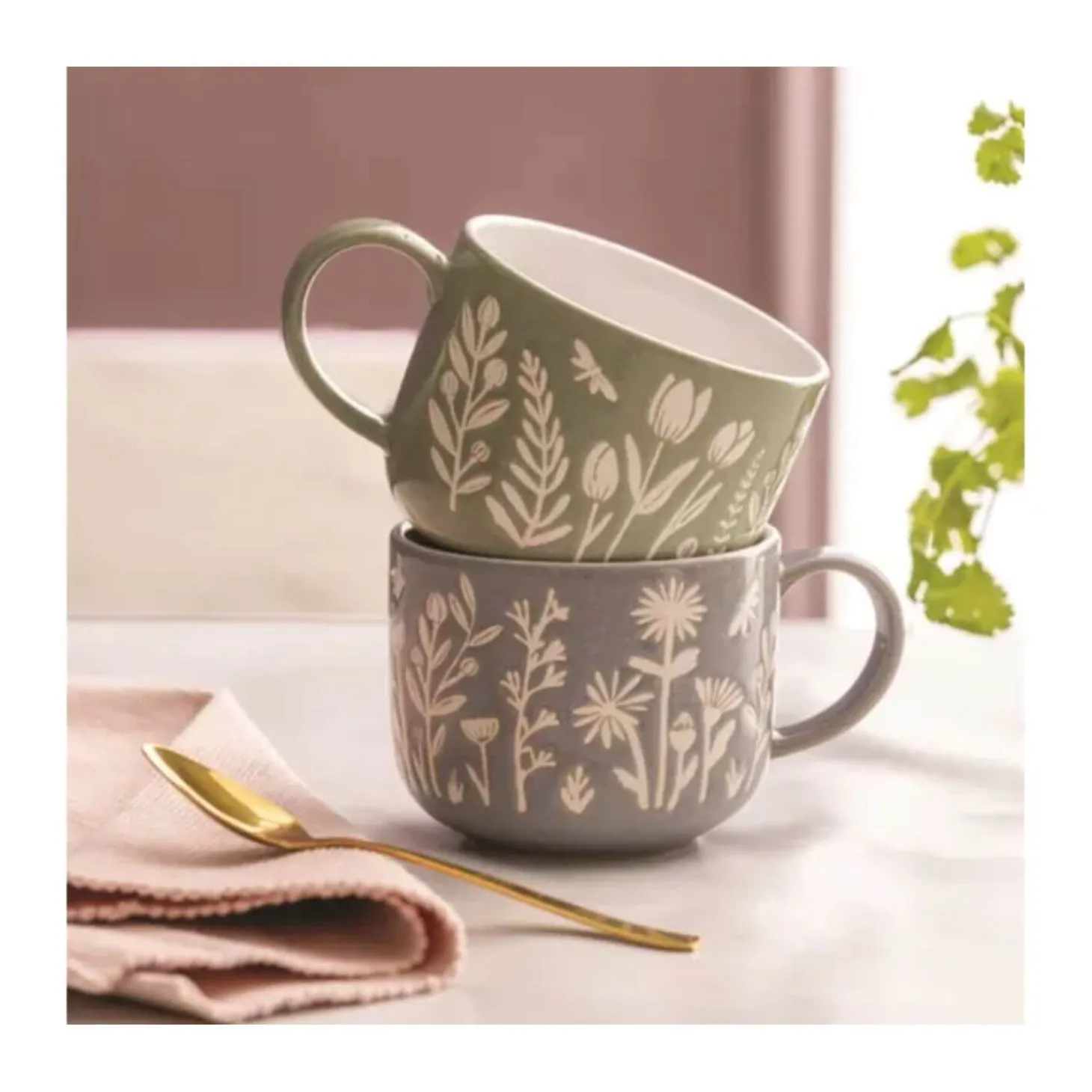 Mason Cash In The Meadow 400ml Daisy Mug - Blue