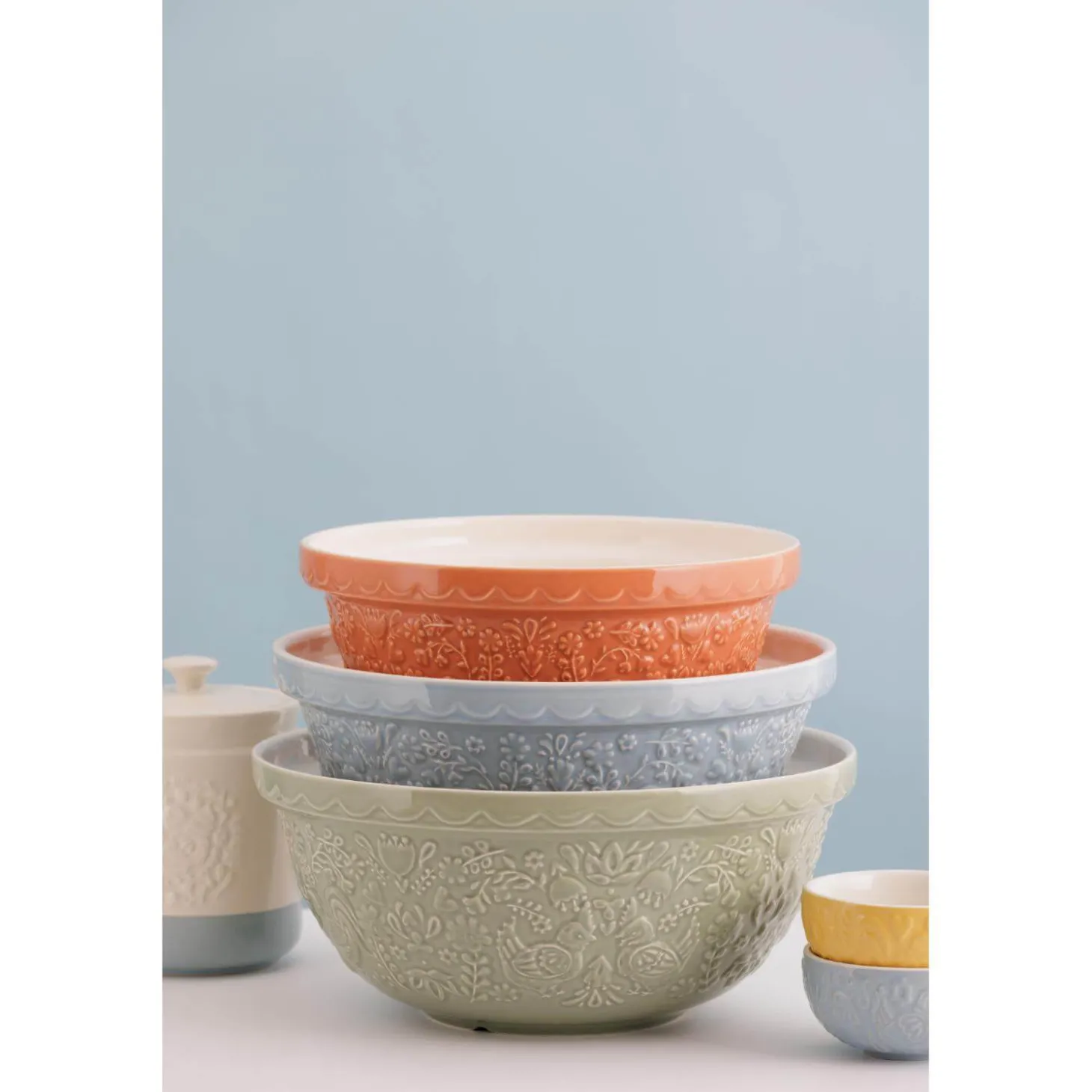Mason Cash Stoneware Home To Roost S24 24cm Mixing Bowl - Orange