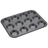 Masterclass Crusty Bake Non-Stick Shallow Pan - 12 Hole