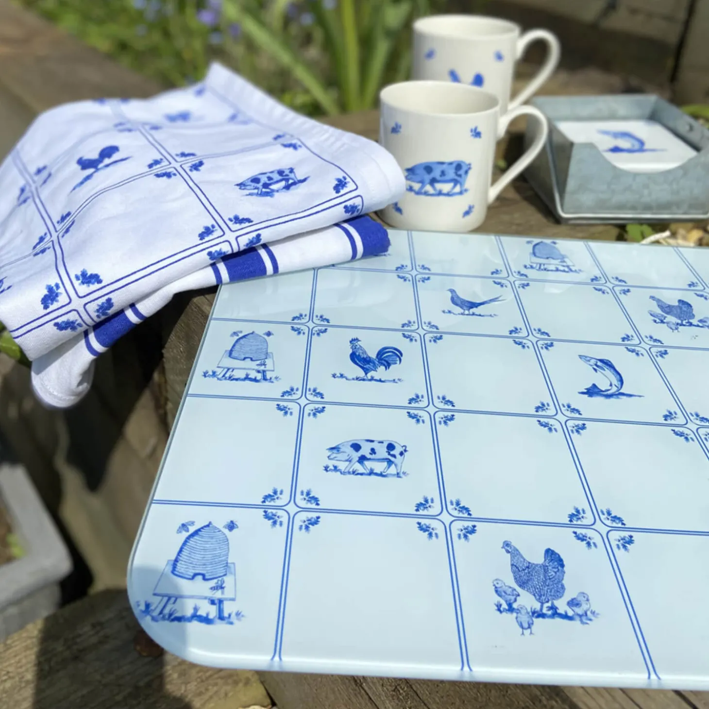 National Trust Medium Glass Worktop Protector - Dyrham Park - Country Life