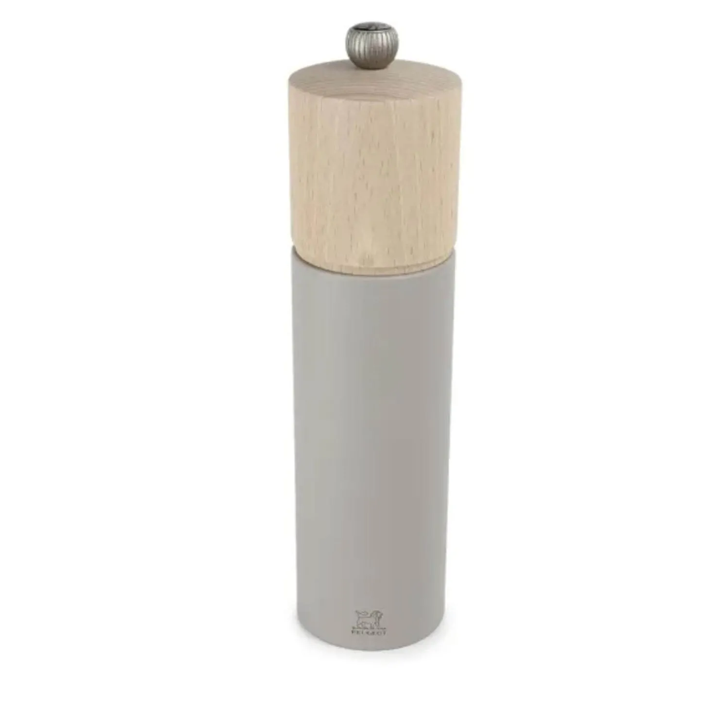 Peugeot Boreal 21cm Beech Salt Mill - Pebble Grey