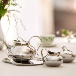 Robert Welch Drift 18|10 Mirror Polished Stainless Steel 300ml Sugar Pot with Lid