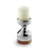 Robert Welch Limbrey Mirror Polished 18|10 Stainless Steel Candlestick - Medium