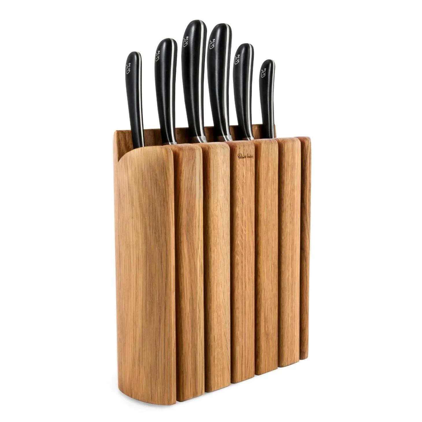 Robert Welch Signature Book 7-Piece Knife Block & Handheld Sharpener Set