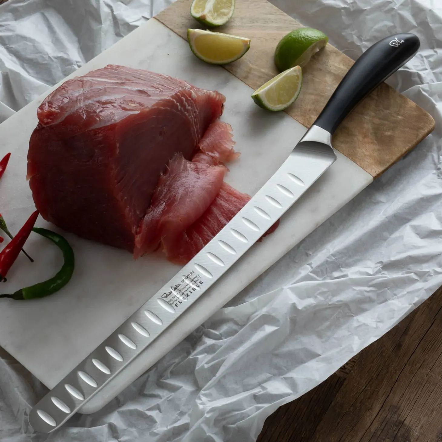 Robert Welch Signature Flexible Slicing Knife - 30cm