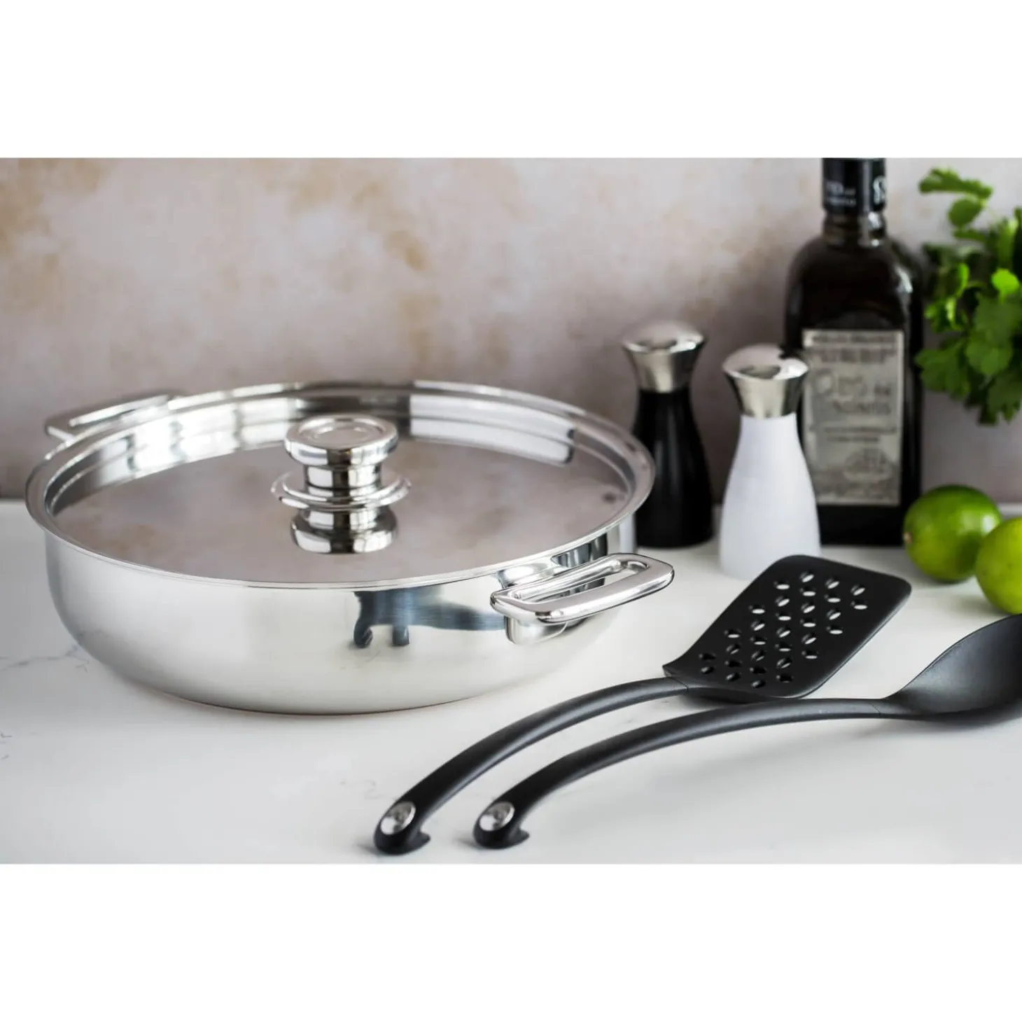 Robert Welch Signature Large Nylon Non-Stick Slotted Turner - Black
