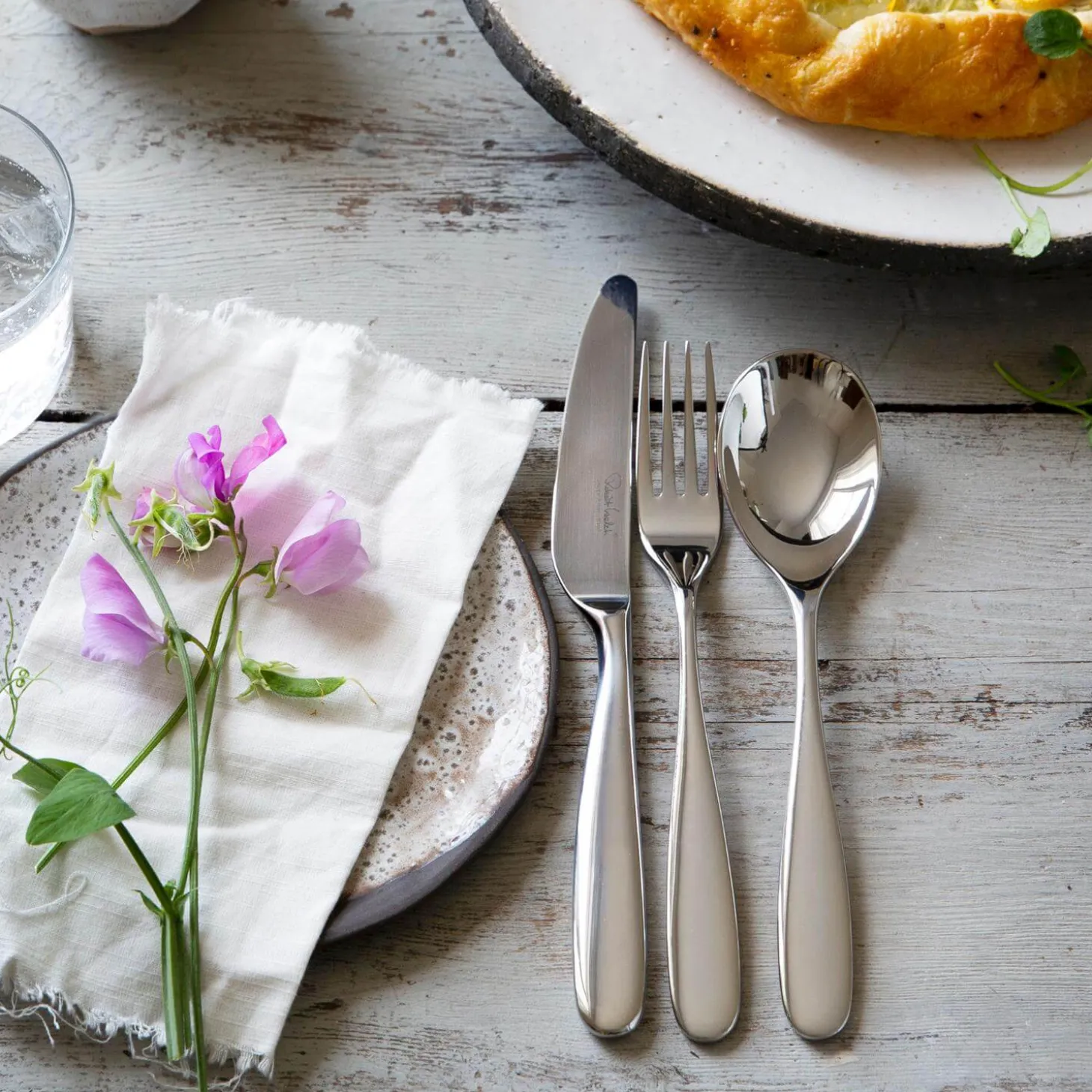 Robert Welch Stanton Bright Stainless Steel Cutlery Set - 56 Piece
