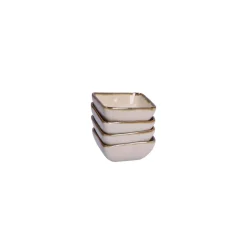 Rose & Tulipani Concerto Avorio Ivory Square Tiny Bowl - 8cm