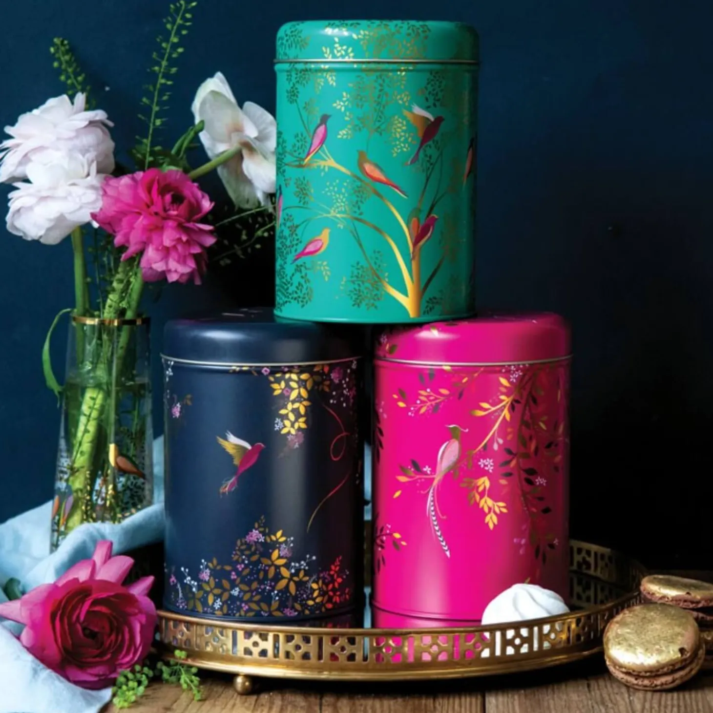 Sara Miller London Chelsea Round Caddies - Set of 3