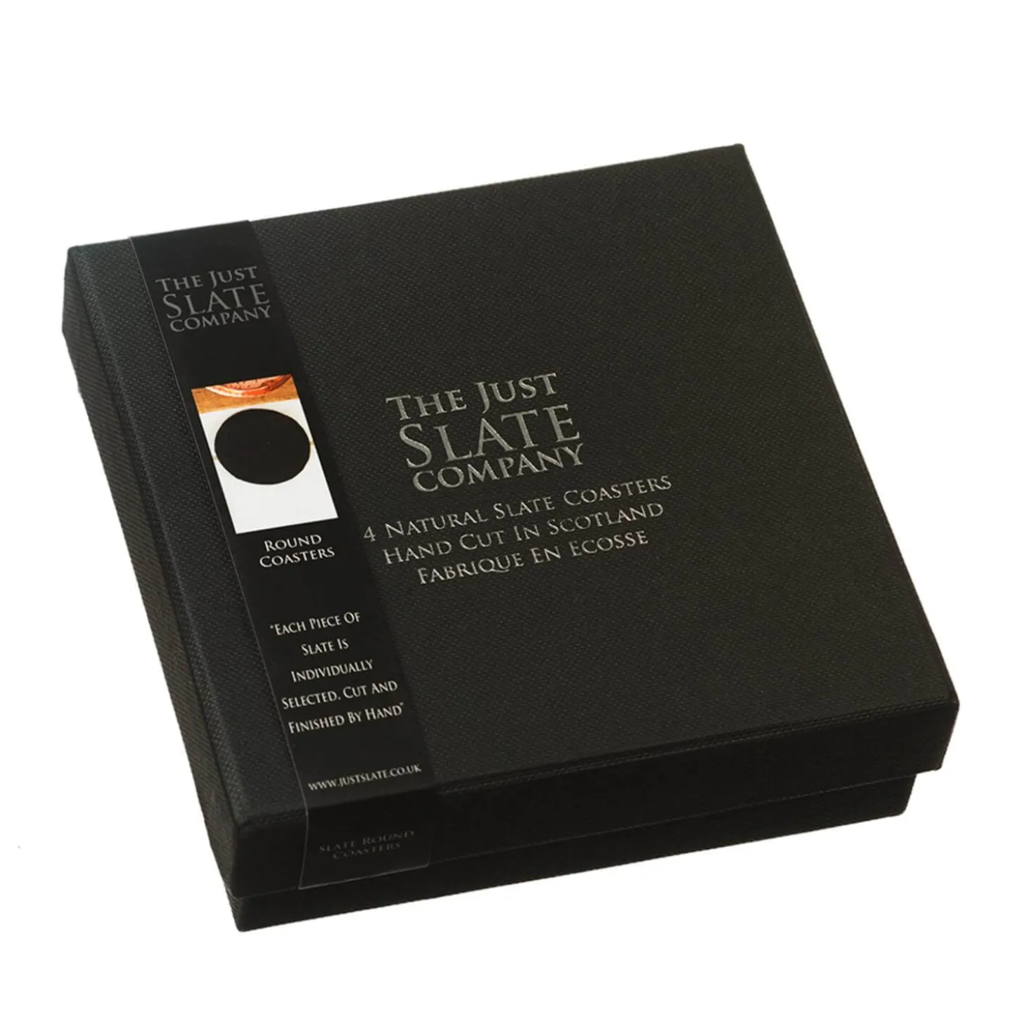 Selbrae House Set of 4 Slate Coasters - Round