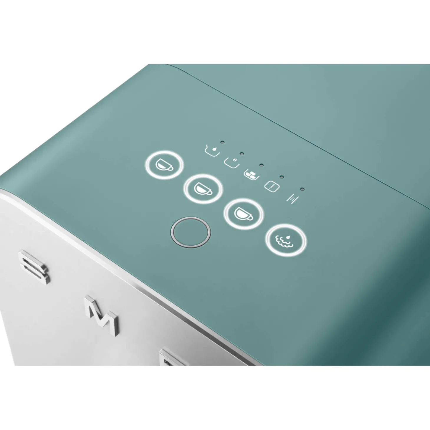 Smeg BCC12EGMUK Bean To Cup Coffee Machine with Steam Wand - Matte Emerald Green