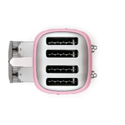 Smeg Jug Kettle & 4 Slice Toaster Set - Pink
