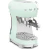 Smeg 50's Style Retro ECF02 Espresso Coffee Machine - Pastel Green