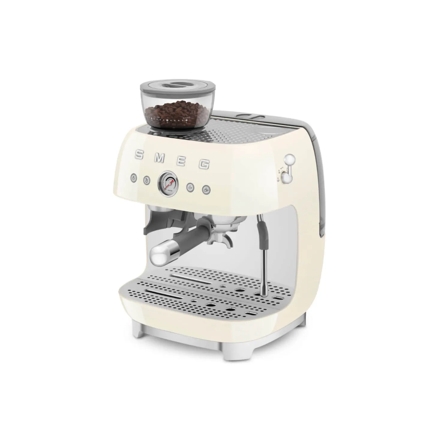 Smeg 50s Style Retro EGF03 Bean-to-Cup Espresso Coffee Machine - Cream