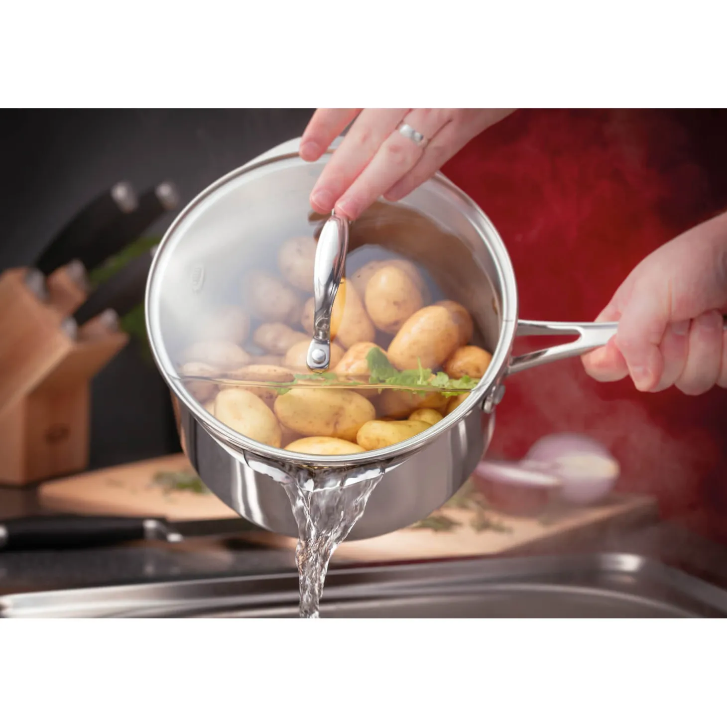 Stellar 7000 Stainless Steel Stockpot - 24cm