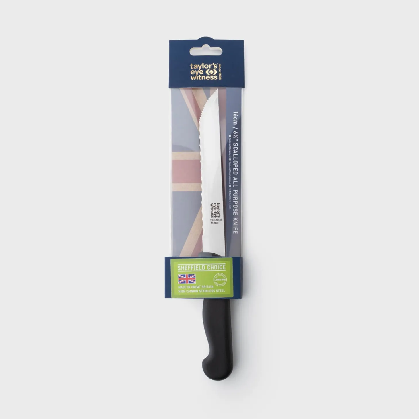 Taylor's Eye Witness Sheffield Choice 16cm Scalloped All Purpose Knife