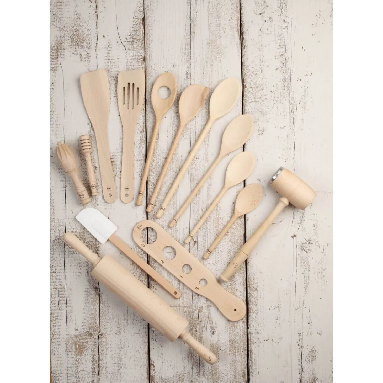 T&G Woodware Beech Spoon With Hole