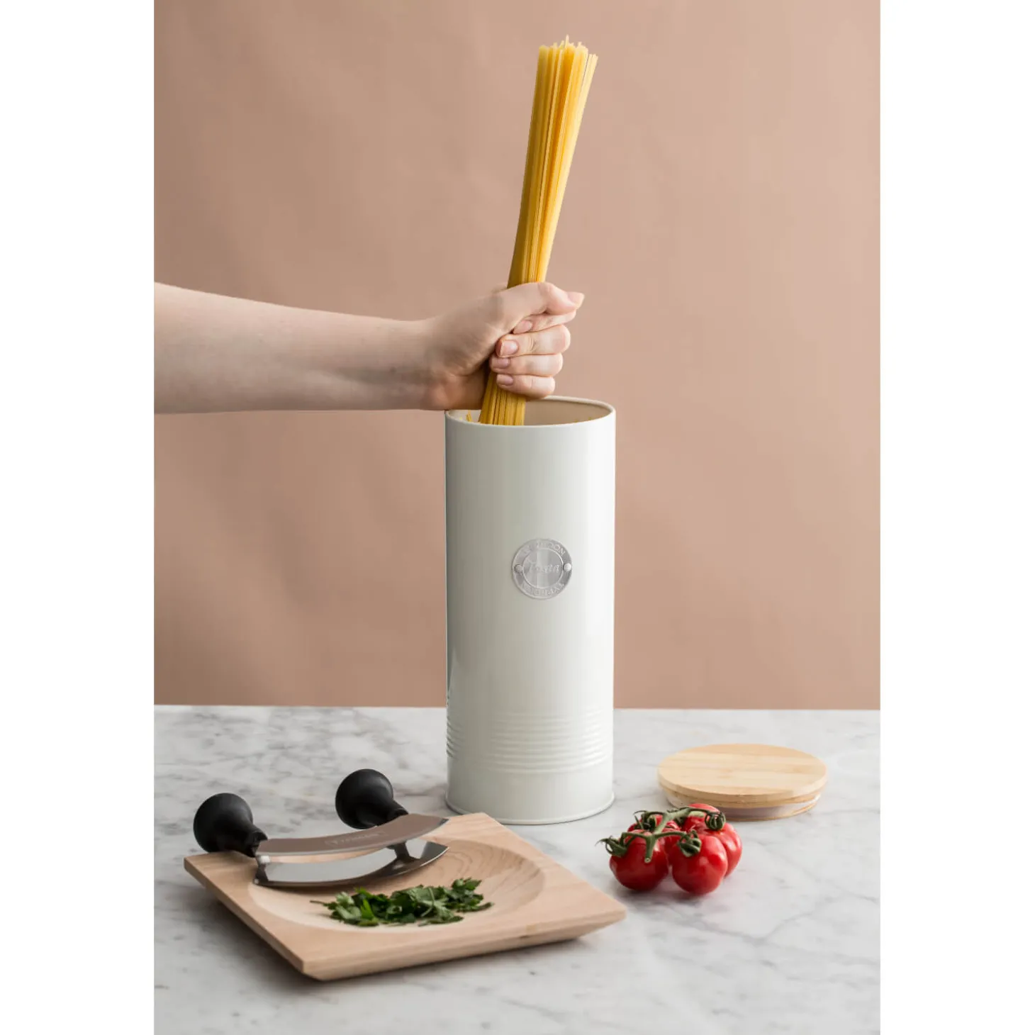 Typhoon Living Pasta Storage Tin - Cream
