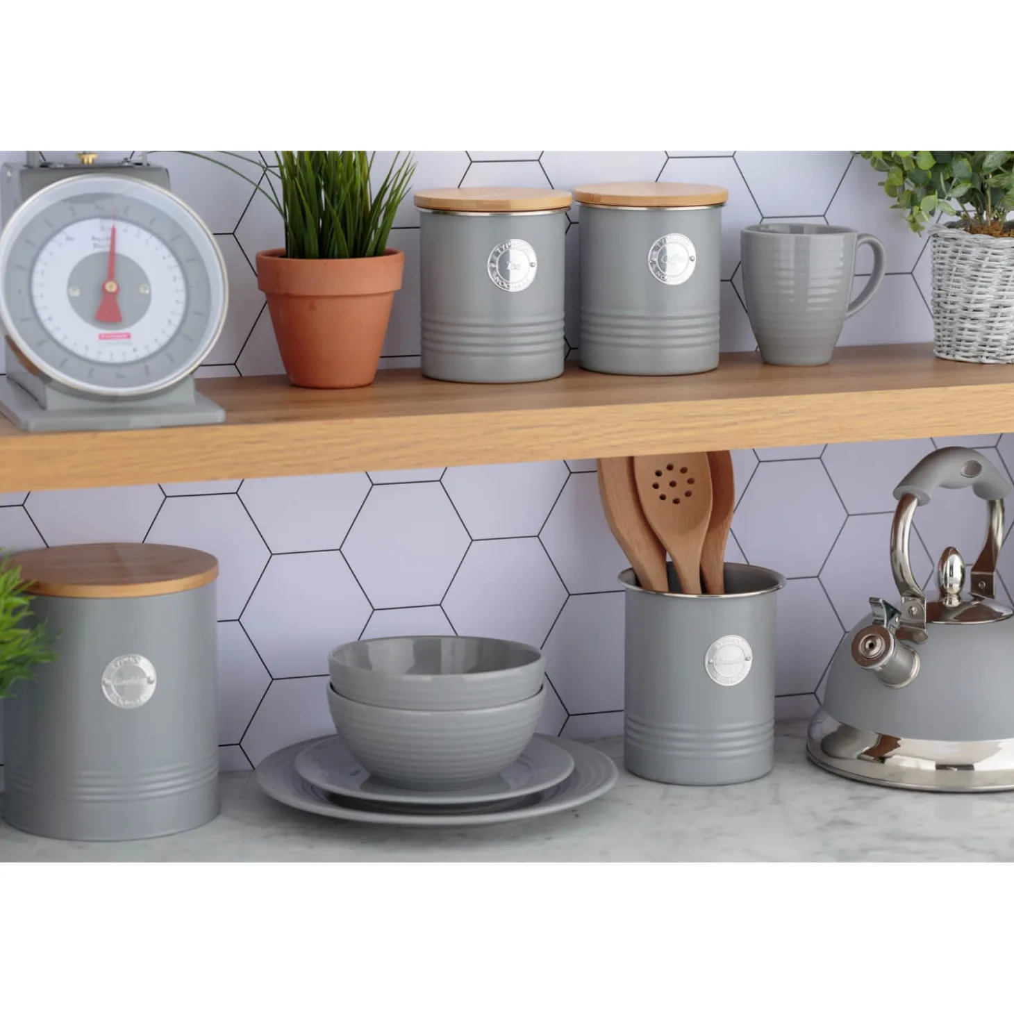Typhoon Living Sugar Canister - Grey
