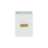 Typhoon Square Utensil Pot - Otto White