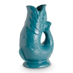 Wade Fish Earthenware 0.6 Litre Gluggle Jug - Agave