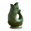 Wade Fish Earthenware 0.6 Litre Gluggle Jug - Forest Green