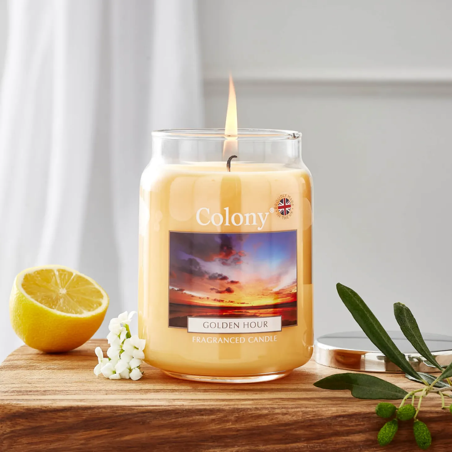 Wax Lyrical Colony Large Scented Candle Jar - Golden Hour