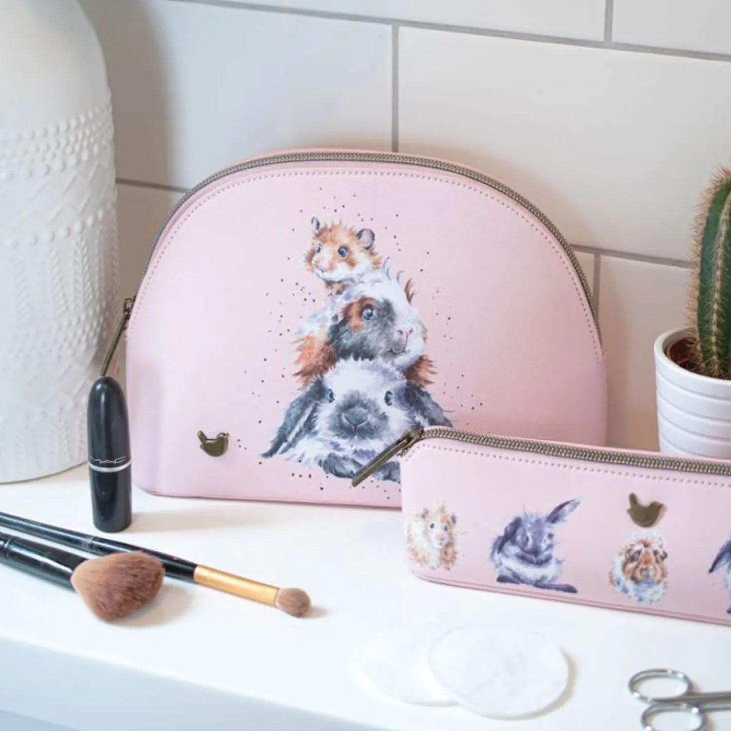 Wrendale Designs Brush Bag / Pencil Case - Piggy in the Middle