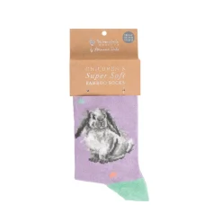 Wrendale Designs By Hannah Dale Childrens 6 to 8½ Bamboo Socks - Rosie Rabbit