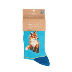 Wrendale Designs By Hannah Dale Childrens 9 to 12 Bamboo Socks - Born To Be Wild